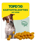 TOPDOG Kartoffel Softies mit Käse – Trainingssnack für Hunde (200 g, halbsoft)