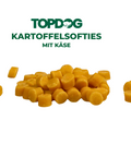TOPDOG Kartoffel Softies mit Käse – Trainingssnack für Hunde (200 g, halbsoft)