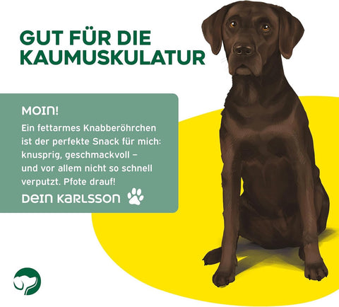 TOPDOG Knabberohren vom Büffel – Naturkauartikel für Hunde (fettarm, ohne Zusatzstoffe)