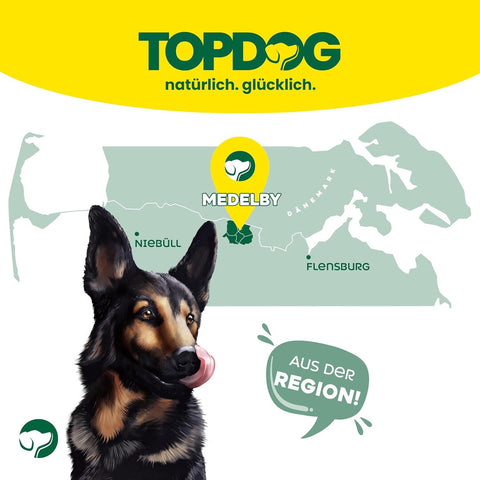 TOPDOG Rinderohren naturbelassen – Naturkauartikel für Hunde (ohne Zusatzstoffe)
