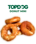 TOPDOG Chicken Donut Mini Dental Care – Kausnack für kleine Hunde (Rinderhaut mit Hühnerbrustfilet, zuckerfrei)