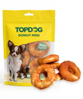 TOPDOG Chicken Donut Mini Dental Care – Kausnack für kleine Hunde (Rinderhaut mit Hühnerbrustfilet, zuckerfrei)
