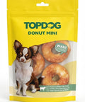 TOPDOG Chicken Donut Mini Dental Care – Kausnack für kleine Hunde (Rinderhaut mit Hühnerbrustfilet, zuckerfrei)