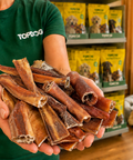 TOPDOG Rinderkopfhaut 20–30 cm – Naturkauartikel für Hunde (100 % Rind, ohne Zusatzstoffe)