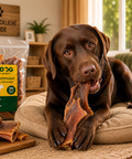 TOPDOG Rinderkopfhaut 20–30 cm – Naturkauartikel für Hunde (100 % Rind, ohne Zusatzstoffe)