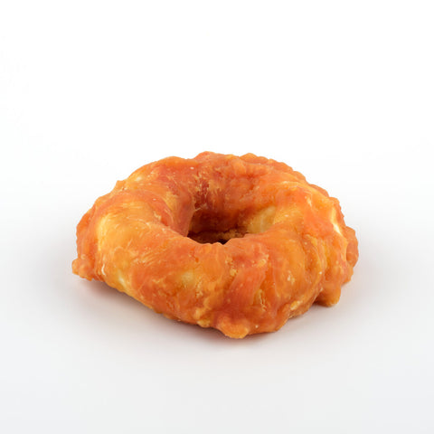 TOPDOG Chicken-Donut Dental Care – Kausnack für Hunde (Rinderhaut mit Hühnerbrustfilet, zuckerfrei)