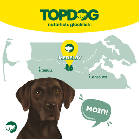 TOPDOG Chicken-Donut Dental Care – Kausnack für Hunde (Rinderhaut mit Hühnerbrustfilet, zuckerfrei)