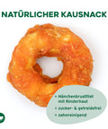 TOPDOG Chicken-Donut Dental Care – Kausnack für Hunde (Rinderhaut mit Hühnerbrustfilet, zuckerfrei)