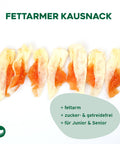 TOPDOG Kaninchenohren mit Hühnerfilet – Kausnack für Hunde (70 g, ohne Zusatzstoffe)