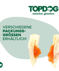 TOPDOG Kaninchenohren mit Hühnerfilet – Kausnack für Hunde (70 g, ohne Zusatzstoffe)