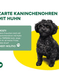 TOPDOG Kaninchenohren mit Hühnerfilet – Kausnack für Hunde (70 g, ohne Zusatzstoffe)