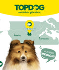 TOPDOG Lobhappen Rinderlunge – Trainingssnack für Hunde (70 g, 100 % Rinderlunge)