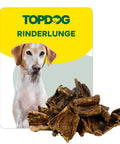 TOPDOG Rinderlunge – Naturkauartikel für Hunde (fettarm, ohne künstliche Zusätze)
