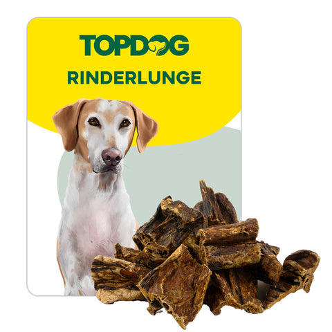 TOPDOG Rinderlunge – Naturkauartikel für Hunde (fettarm, ohne künstliche Zusätze)