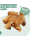 TOPDOG Rinderohren naturbelassen – Naturkauartikel für Hunde (ohne Zusatzstoffe)