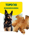 TOPDOG Rinderohren naturbelassen – Naturkauartikel für Hunde (ohne Zusatzstoffe)
