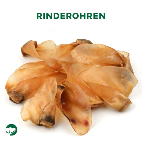 TOPDOG Rinderohren naturbelassen – Naturkauartikel für Hunde (ohne Zusatzstoffe)