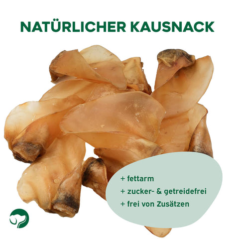 TOPDOG Rinderohren naturbelassen – Naturkauartikel für Hunde (ohne Zusatzstoffe)