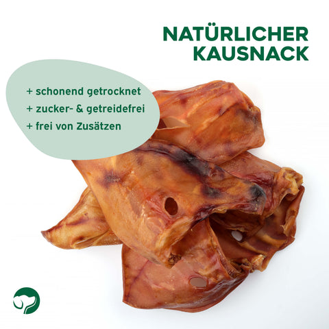 TOPDOG Schweineohren – Naturkauartikel aus eigener Herstellung (ohne Zusatzstoffe)