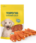TOPDOG Chicken-Lolly Dental Care – Kausnack für Hunde (250 g, zuckerfrei)