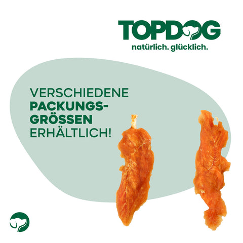 TOPDOG Chicken-Lolly Dental Care – Kausnack für Hunde (250 g, zuckerfrei)