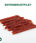 TOPDOG Entenbrustfilet in Streifen – Trainingssnack für Hunde (80 g, 96,8 % Ente)