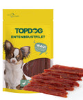 TOPDOG Entenbrustfilet in Streifen – Trainingssnack für Hunde (80 g, 96,8 % Ente)