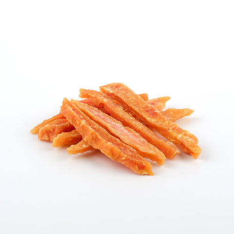 TOPDOG Hühnerbrustfilet in Streifen – Trainingssnack für Hunde (80 g, 96,8 % Huhn)