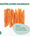 TOPDOG Hühnerbrustfilet in Streifen – Trainingssnack für Hunde (80 g, 96,8 % Huhn)
