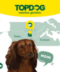 TOPDOG Hühnerbrustfilet in Streifen – Trainingssnack für Hunde (80 g, 96,8 % Huhn)
