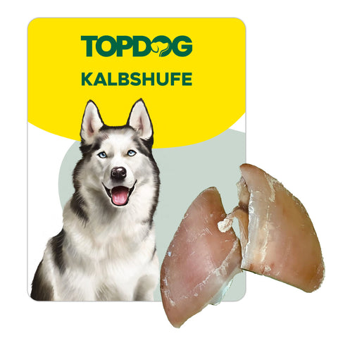 TOPDOG Kalbshufe – Naturkauartikel für Hunde (aus Deutschland, ohne Zusatzstoffe)