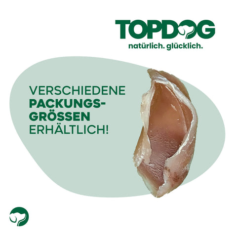 TOPDOG Kalbshufe – Naturkauartikel für Hunde (aus Deutschland, ohne Zusatzstoffe)