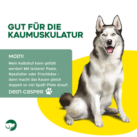 TOPDOG Kalbshufe – Naturkauartikel für Hunde (aus Deutschland, ohne Zusatzstoffe)