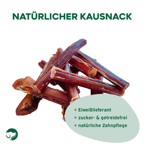 TOPDOG Ochsenziemer 12 cm – Naturkauartikel für Hunde (ohne Zusatzstoffe)