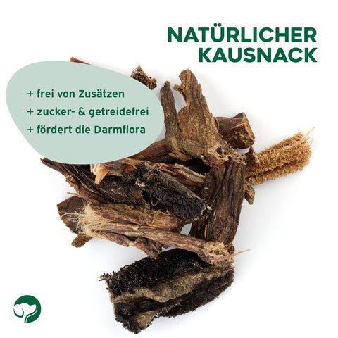 TOPDOG Rinderpansen getrocknet – Naturkauartikel für Hunde (1 kg, ohne Zusatzstoffe)