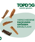 TOPDOG Rinderpansen getrocknet – Naturkauartikel für Hunde (1 kg, ohne Zusatzstoffe)