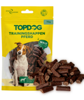 TOPDOG Trainingshappen Pferd – Trainingssnack für Hunde (70 g, 91 % Pferdefleisch)