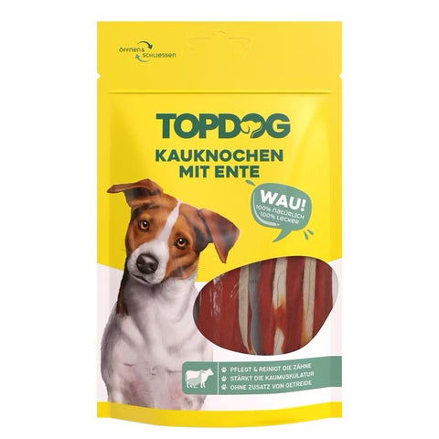 TOPDOG Probierpaket für mittelgroße und große Hunde – 4 Beutel Kausnacks