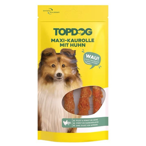 TOPDOG Probierpaket für mittelgroße und große Hunde – 4 Beutel Kausnacks