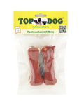 TOPDOG Kauknochen mit Ente – Kausnack für Hunde (2 Stück, zuckerfrei, getreidefrei)